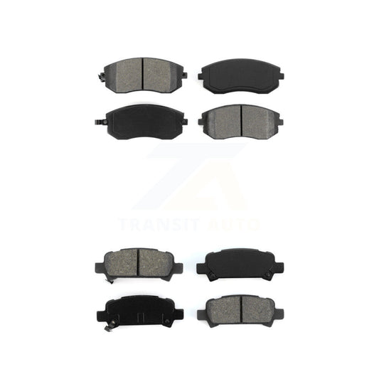 Semi-Metallic Brake Pads Front Rear Kit For Subaru Impreza Outback Legacy Baja
