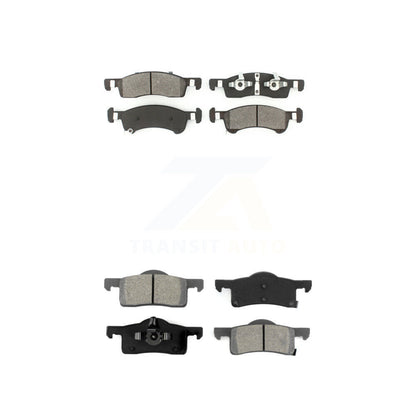 Semi-Metallic Brake Pads Front Rear Kit For Ford Expedition Lincoln Navigator