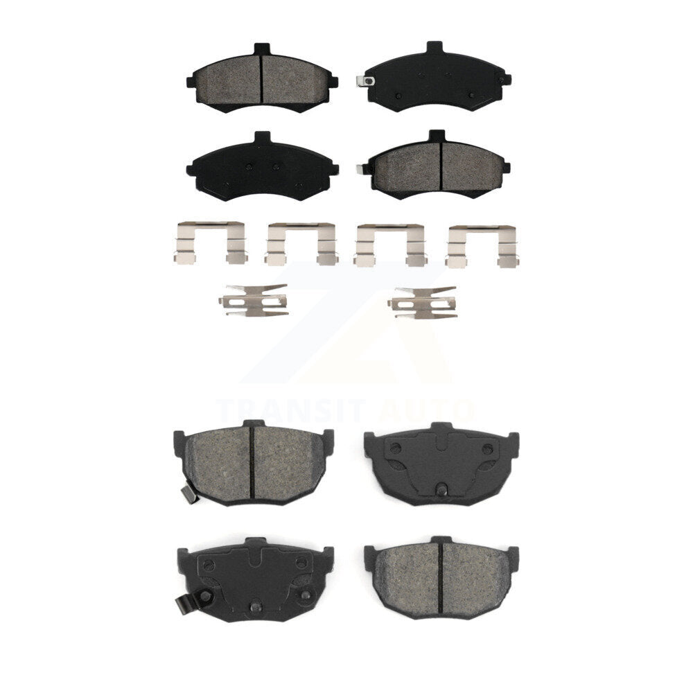 Semi-Metallic Brake Pads Front Rear Kit For Hyundai Elantra Disc rear brakes