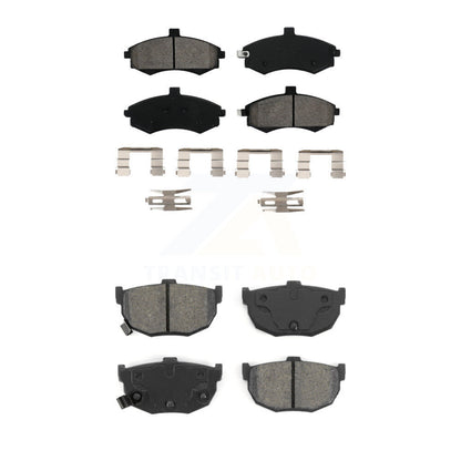Semi-Metallic Brake Pads Front Rear Kit For Hyundai Elantra Disc rear brakes