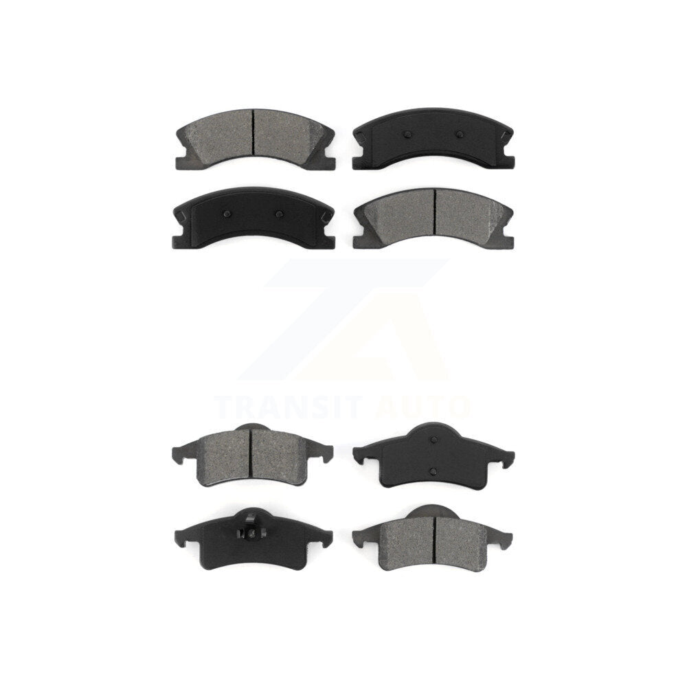 Semi-Metallic Brake Pads Front Rear Kit For Jeep Grand Cherokee