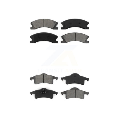 Semi-Metallic Brake Pads Front Rear Kit For Jeep Grand Cherokee
