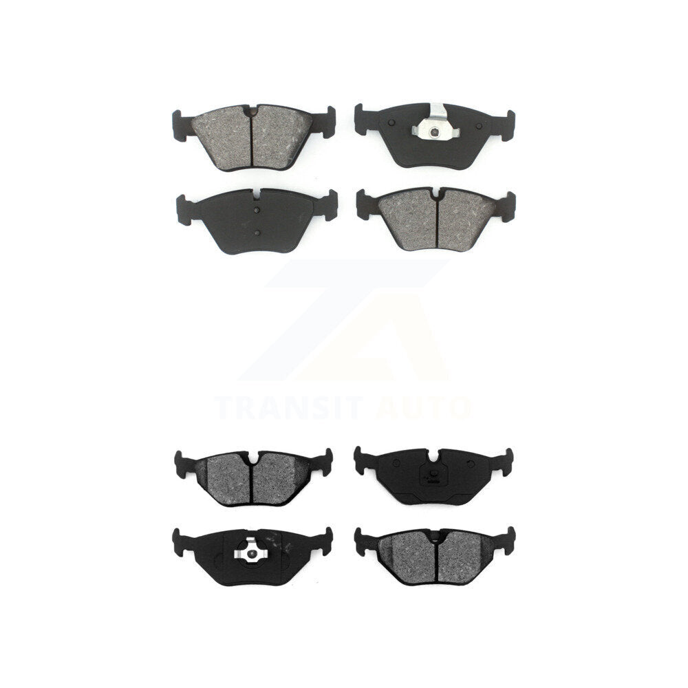 Semi-Metallic Brake Pads Front Rear Kit For 2008 BMW Z4 3.0si 2.5si