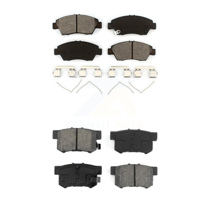 Semi-Metallic Brake Pads Front Rear Kit For Honda Civic Acura ILX RSX CR-Z