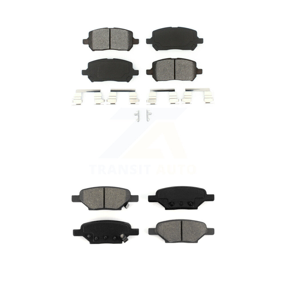 Semi-Metallic Brake Pads Front Rear Kit For Pontiac G5 Pursuit