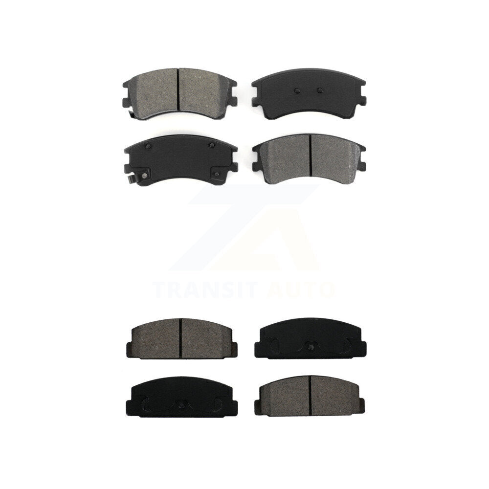Semi-Metallic Brake Pads Front Rear Kit For 2003-2005 Mazda 6