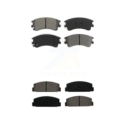 Semi-Metallic Brake Pads Front Rear Kit For 2003-2005 Mazda 6