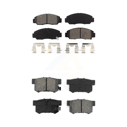 Semi-Metallic Brake Pads Front Rear Kit For Honda Accord Acura CSX