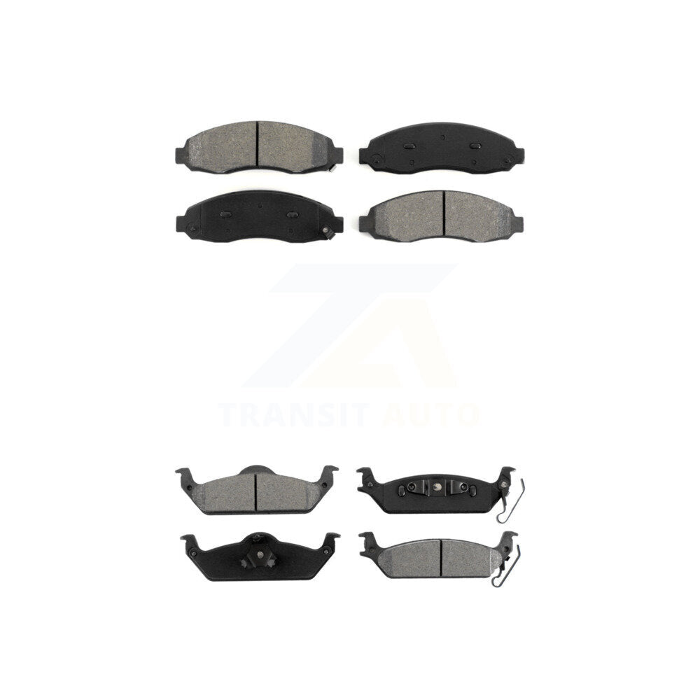 Semi-Metallic Brake Pads Front Rear Kit For 2003-2004 Dodge Dakota