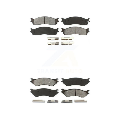 Semi-Metallic Brake Pads Front Rear Kit For Dodge Ram 1500 3500 2500