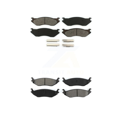 Semi-Metallic Brake Pads Front Rear Kit For Dodge Ram 1500
