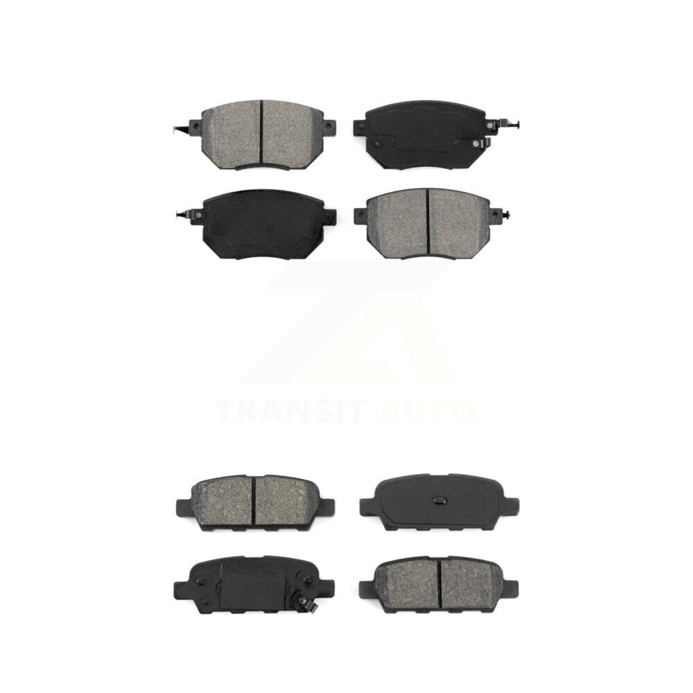 Semi-Metallic Brake Pads Front Rear Kit For Nissan Murano Altima Maxima INFINITI