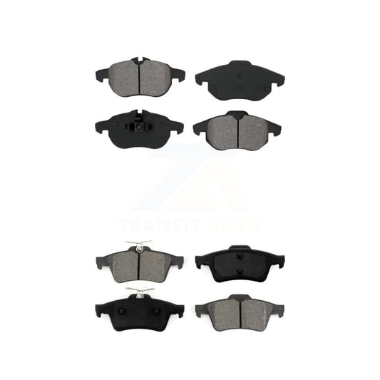 Semi-Metallic Brake Pads Front Rear Kit For Saab 9-3