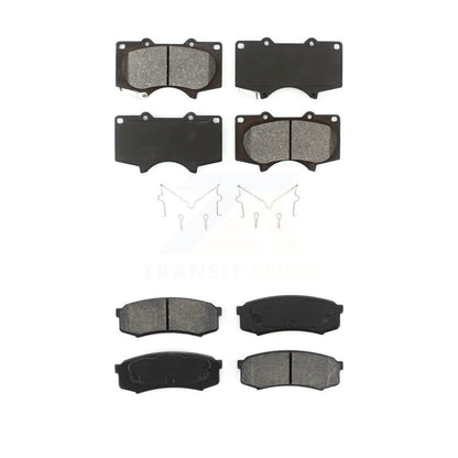 Semi-Metallic Brake Pad Front Rear Kit For Toyota 4Runner FJ Cruiser Lexus GX460