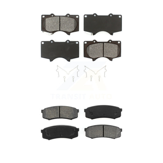 Semi-Metallic Brake Pad Front Rear Kit For Toyota 4Runner FJ Cruiser Lexus GX460