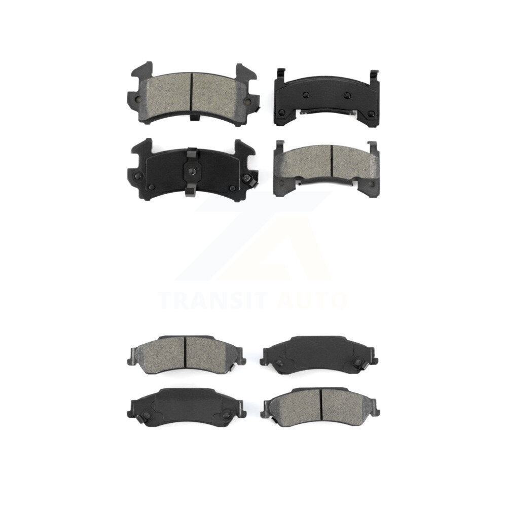 Semi-Metallic Brake Pads Front Rear Kit For 2003 Chevrolet S10 GMC Sonoma