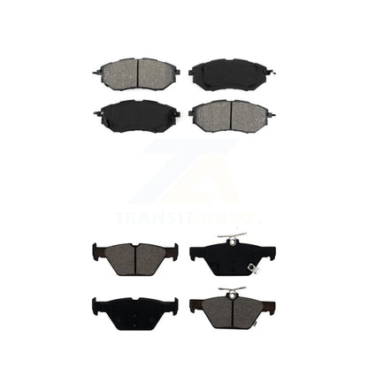 Semi-Metallic Brake Pads Front Rear Kit For Subaru Outback WRX Legacy