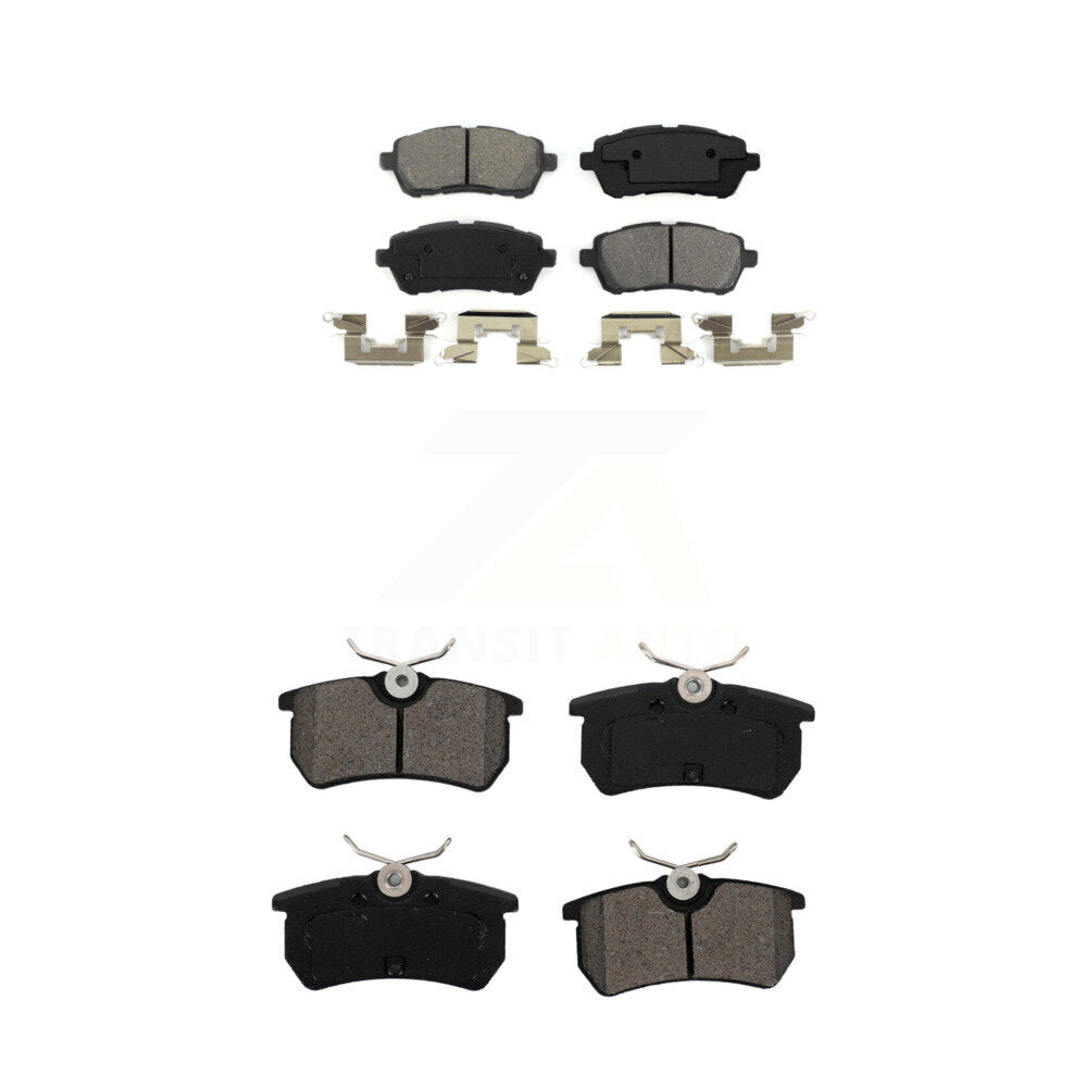 Semi-Metallic Brake Pads Front Rear Kit For Ford Fiesta