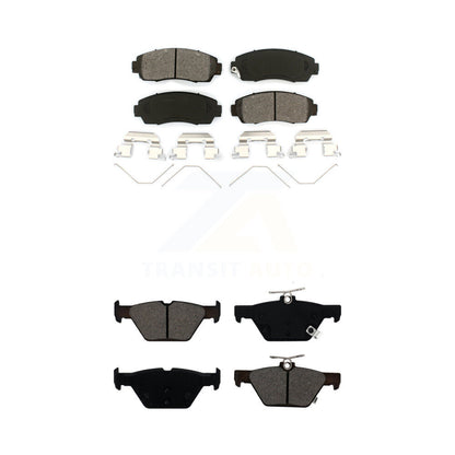 Semi-Metallic Brake Pads Front Rear Kit For 2016-2019 Subaru Legacy 2.5L