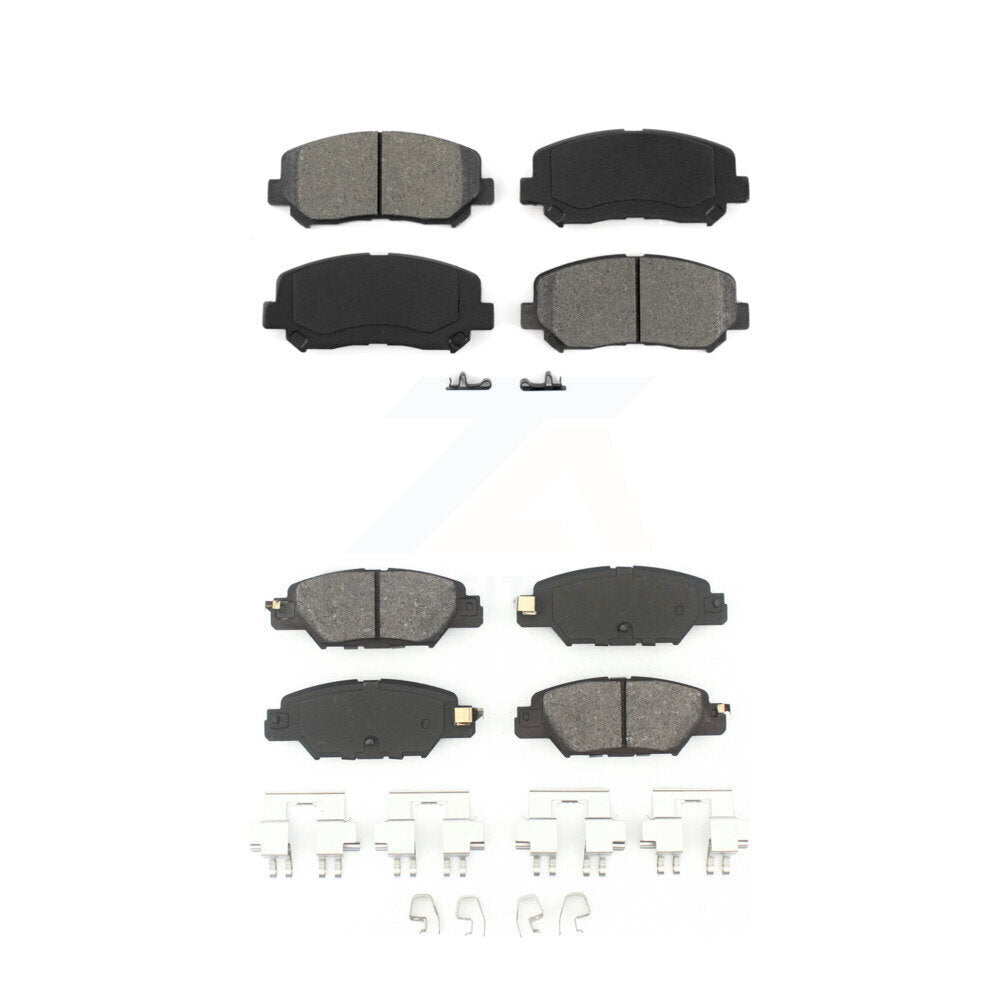 Semi-Metallic Brake Pads Front Rear Kit For Mazda CX-5