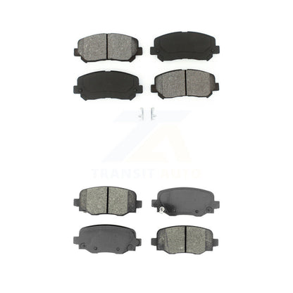 Semi-Metallic Brake Pads Front Rear Kit For Jeep Cherokee Chrysler 200