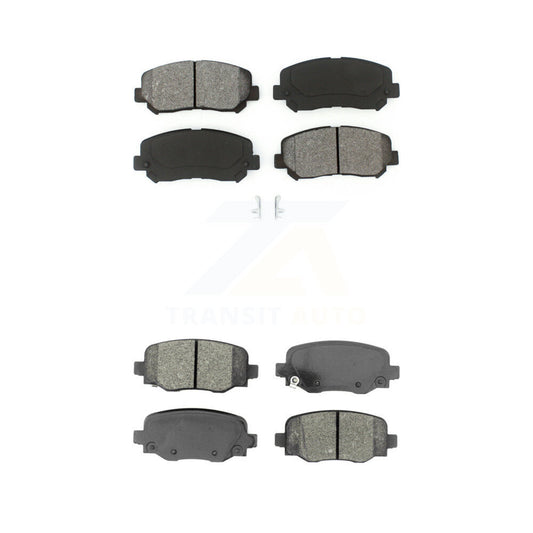 Semi-Metallic Brake Pads Front Rear Kit For Jeep Cherokee Chrysler 200