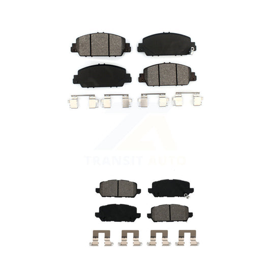 Semi-Metallic Brake Pads Front Rear Kit For 2016-2022 Honda HR-V
