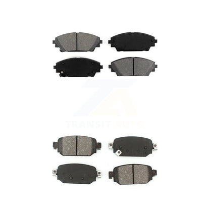 Semi-Metallic Brake Pads Front Rear Kit For 2019-2022 Mazda CX-3