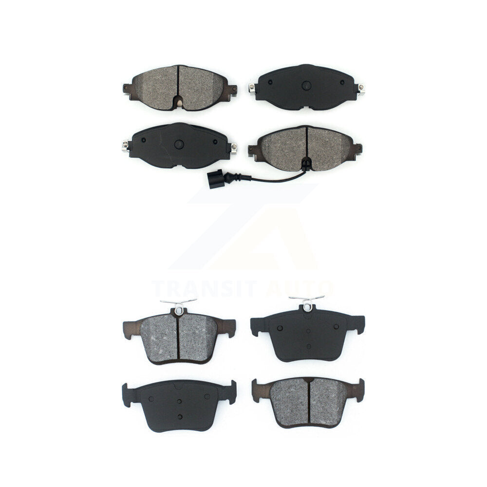 Semi-Metallic Brake Pad Front Rear Kit For Volkswagen Jetta Taos Audi A3 Quattro