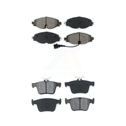 Semi-Metallic Brake Pad Front Rear Kit For Volkswagen Jetta Taos Audi A3 Quattro