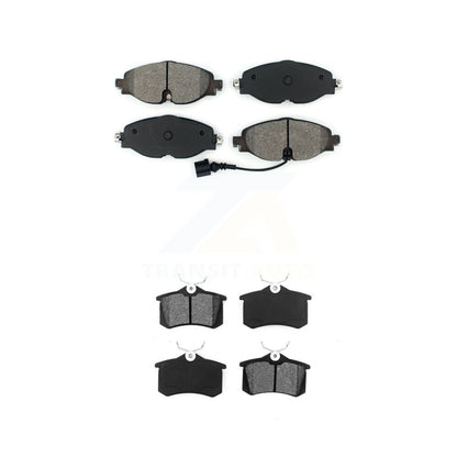 Semi-Metallic Brake Pads Front Rear Kit For Volkswagen Golf SportWagen