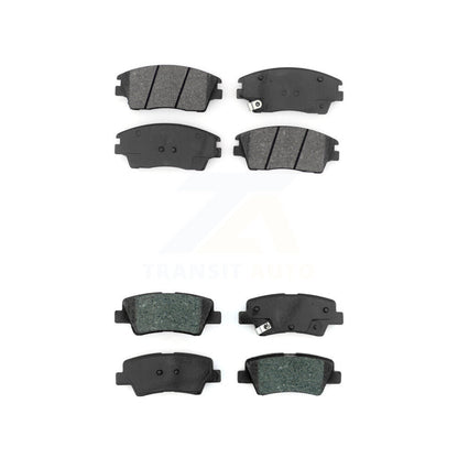 Semi-Metallic Brake Pads Front Rear Kit For 2017-2020 Hyundai Elantra 1.6L