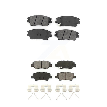 Semi-Metallic Brake Pads Front Rear Kit For Hyundai Tucson Kia Sportage