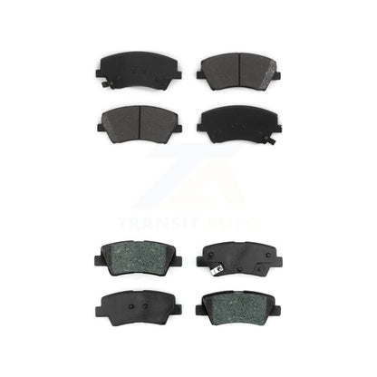 Semi-Metallic Brake Pads Front Rear Kit For Hyundai Elantra Ioniq Kia Niro