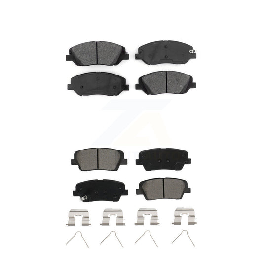Semi-Metallic Brake Pads Front Rear Kit For Hyundai Santa Fe XL