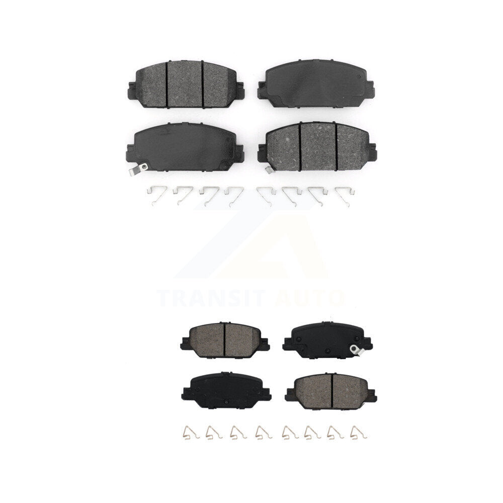 Semi-Metallic Brake Pads Front Rear Kit For Honda CR-V