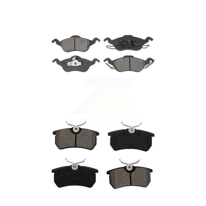 Semi-Metallic Brake Pads Front Rear Kit For Ford Focus