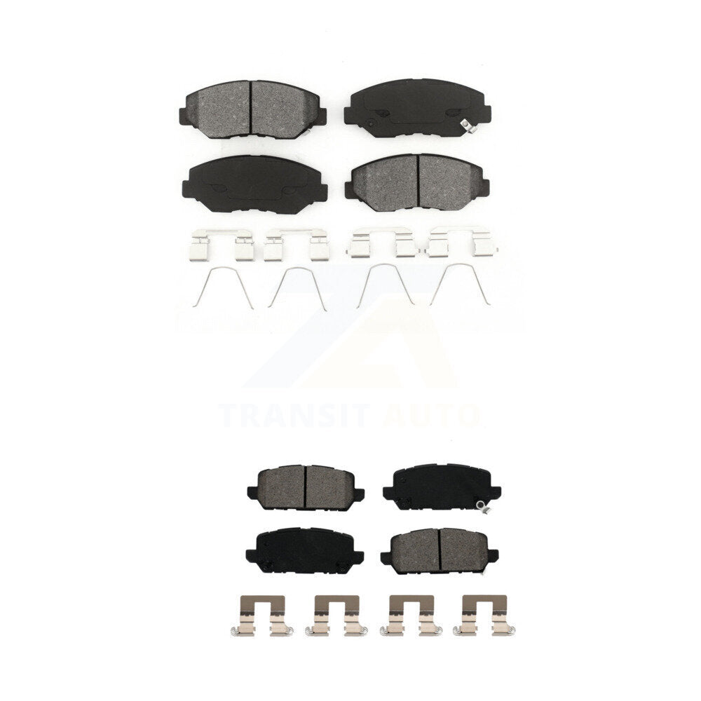 Semi-Metallic Brake Pads Front Rear Kit For 2016 Honda CR-Z