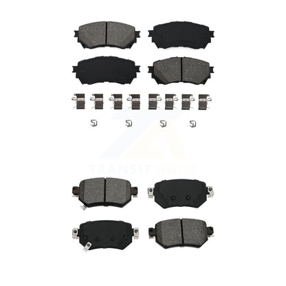 Semi-Metallic Brake Pads Front Rear Kit For Mazda 6