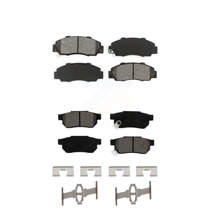Semi-Metallic Brake Pads Front Rear Kit For 1992-1993 Acura Integra GS-R