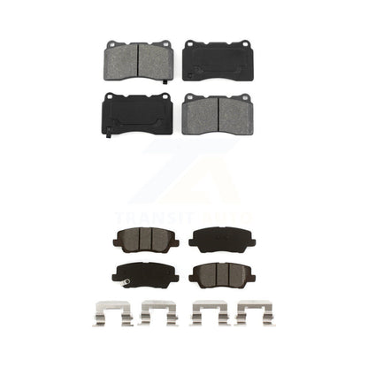Semi-Metallic Brake Pads Front Rear Kit For Cadillac ATS CTS