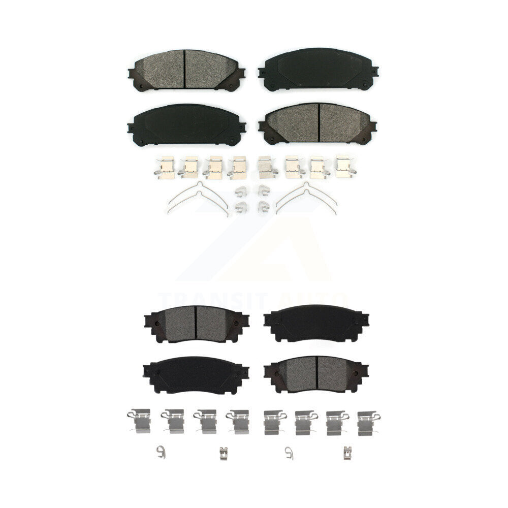 Semi-Metallic Brake Pads Front Rear Kit For Lexus Toyota Camry NX300 NX200t