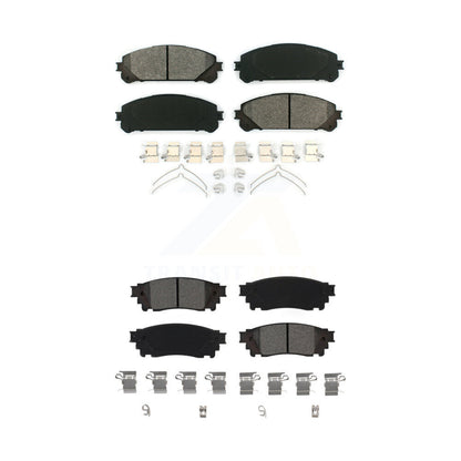 Semi-Metallic Brake Pads Front Rear Kit For Lexus Toyota Camry NX300 NX200t