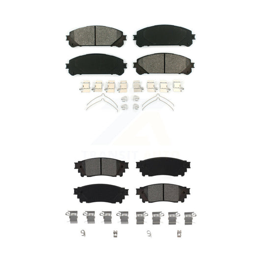 Semi-Metallic Brake Pads Front Rear Kit For Lexus Toyota Camry NX300 NX200t