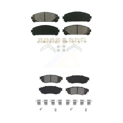 Semi-Metallic Brake Pads Front Rear Kit For Lexus RX350 RX450h RX350L RX450hL