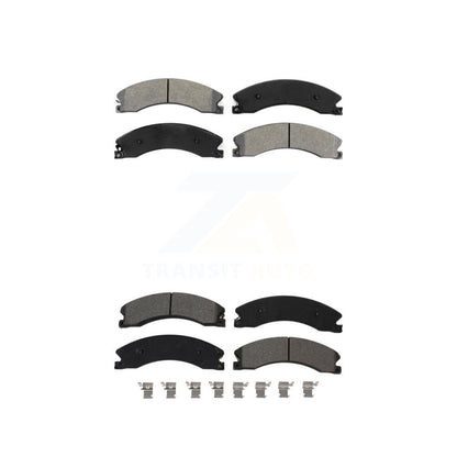 Semi-Metallic Brake Pads Front Rear Kit For Nissan NV2500 TITAN XD NV3500 NV1500