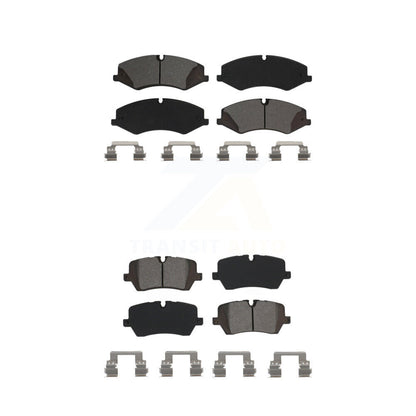 Semi-Metallic Brake Pads Front Rear Kit For Land Rover Range Sport Discovery