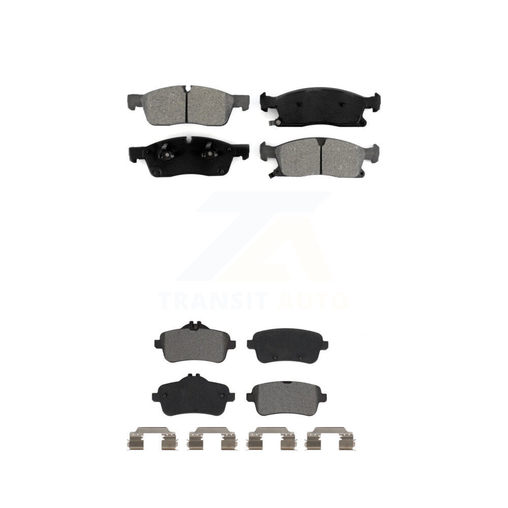 Semi-Metallic Brake Pads Front Rear Kit For Mercedes-Benz ML350 GLE400 GLE350