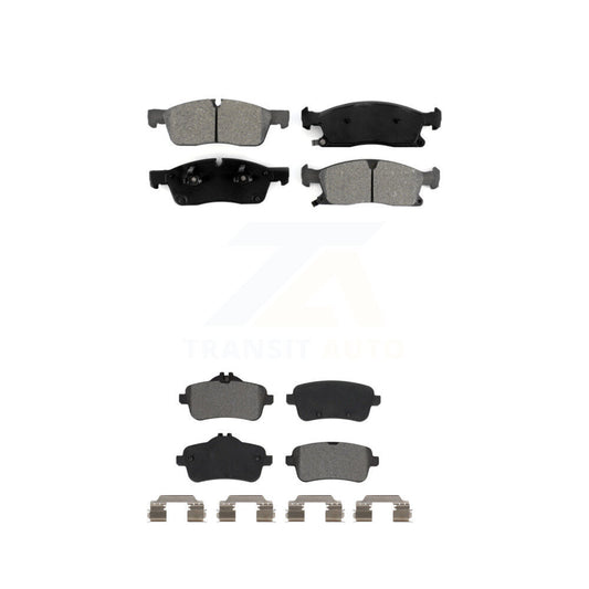 Semi-Metallic Brake Pads Front Rear Kit For Mercedes-Benz ML350 GLE400 GLE350
