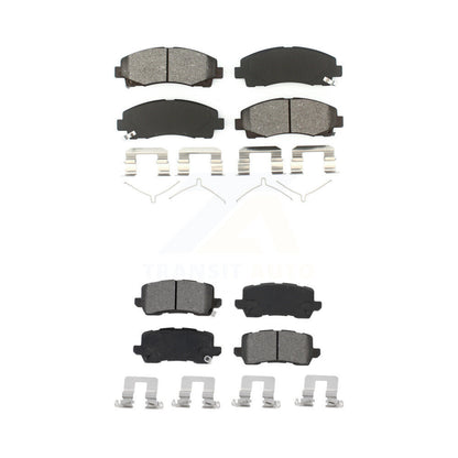 Semi-Metallic Brake Pads Front Rear Kit For 2015-2020 Acura TLX